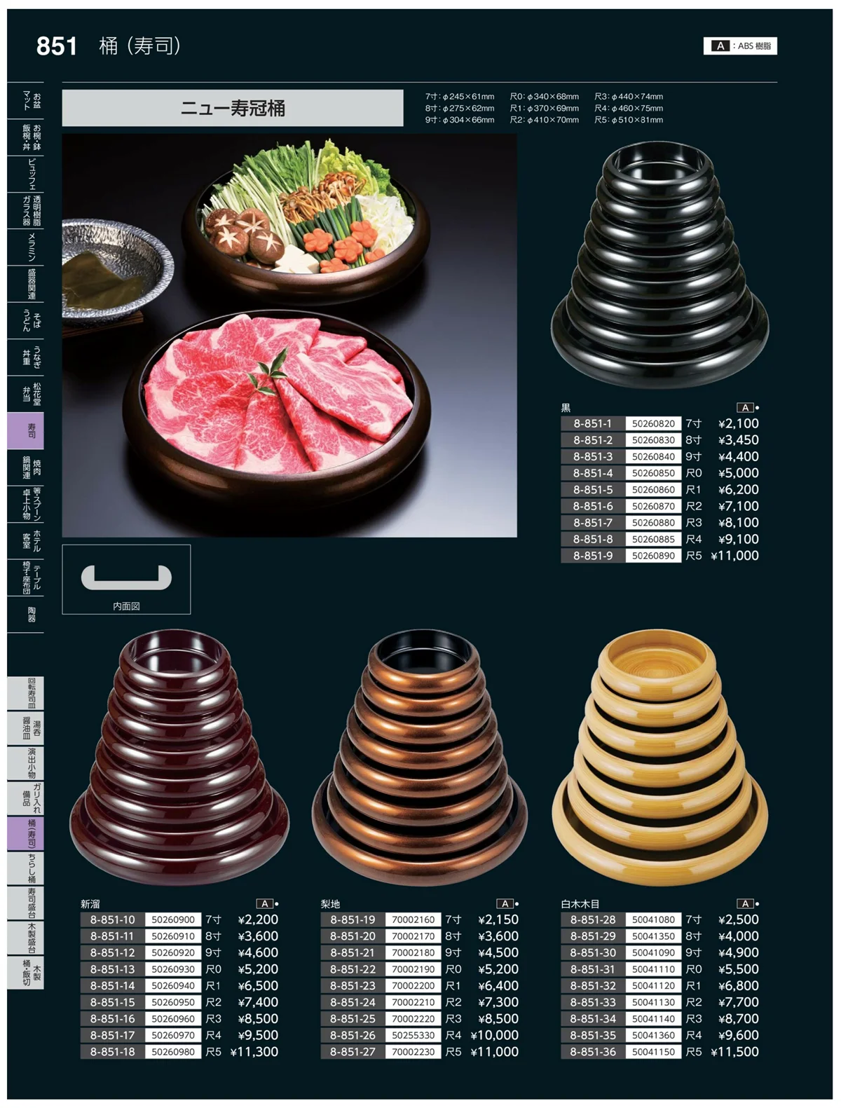 やすらぎvol.35・ページ番号851・寿司桶