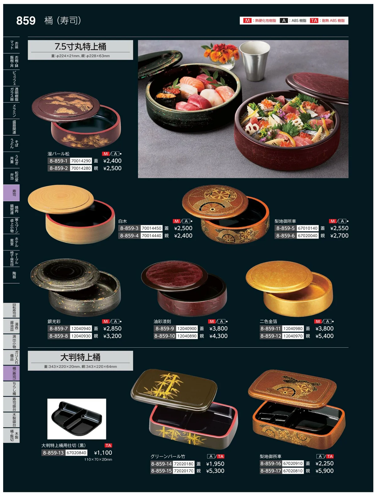 やすらぎvol.35・ページ番号859・寿司桶