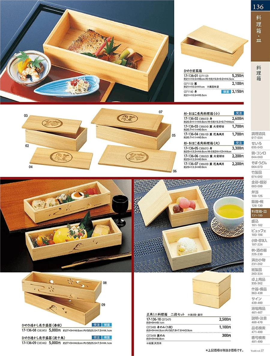 用美vol.17・ページ番号136・料理箱