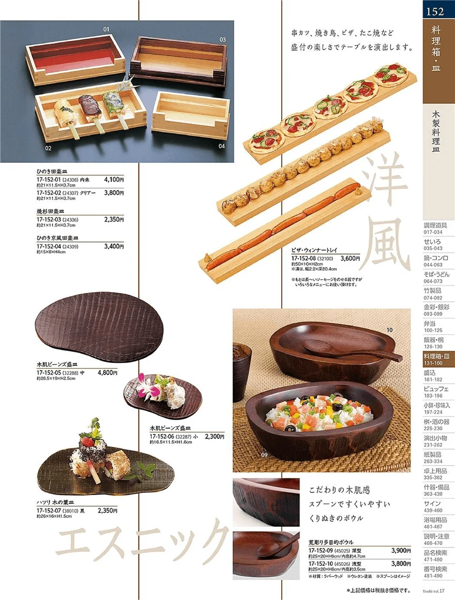 用美vol.17・ページ番号152・石目料理箱