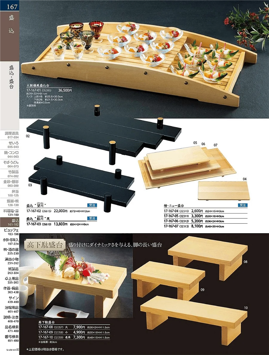 用美vol.17・ページ番号167・盛台・盛皿