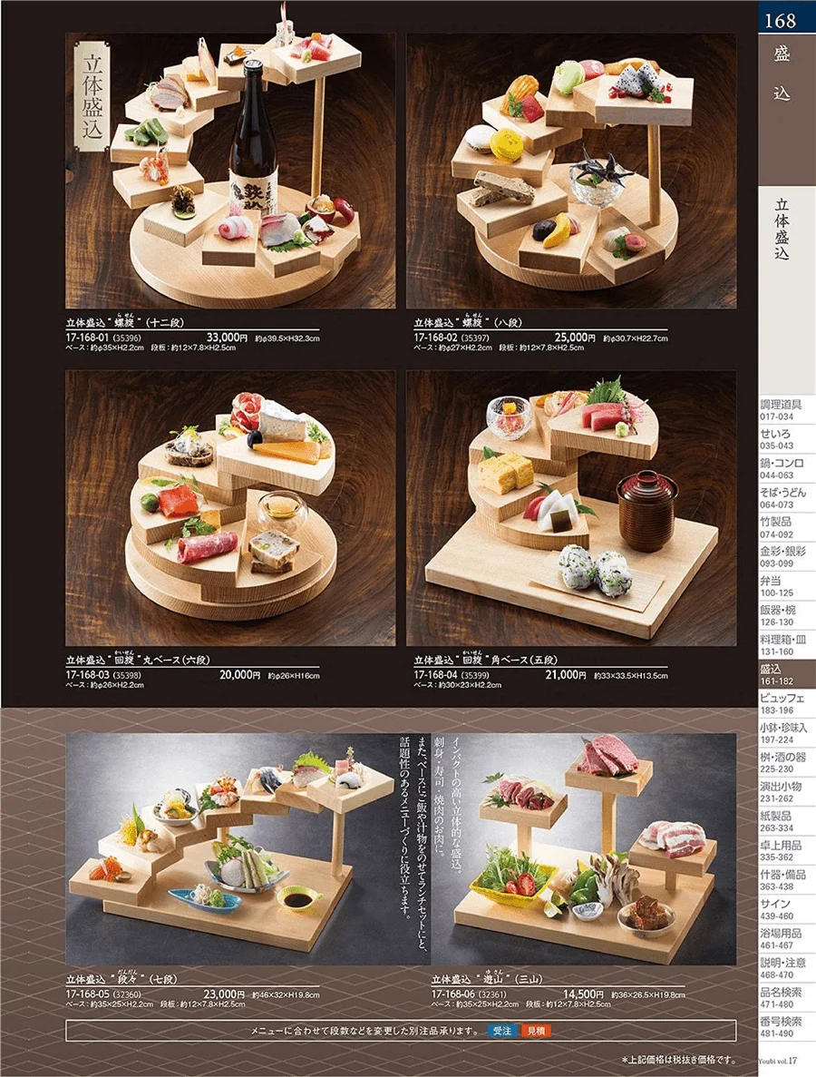 用美vol.17・ページ番号168・盛台・盛皿