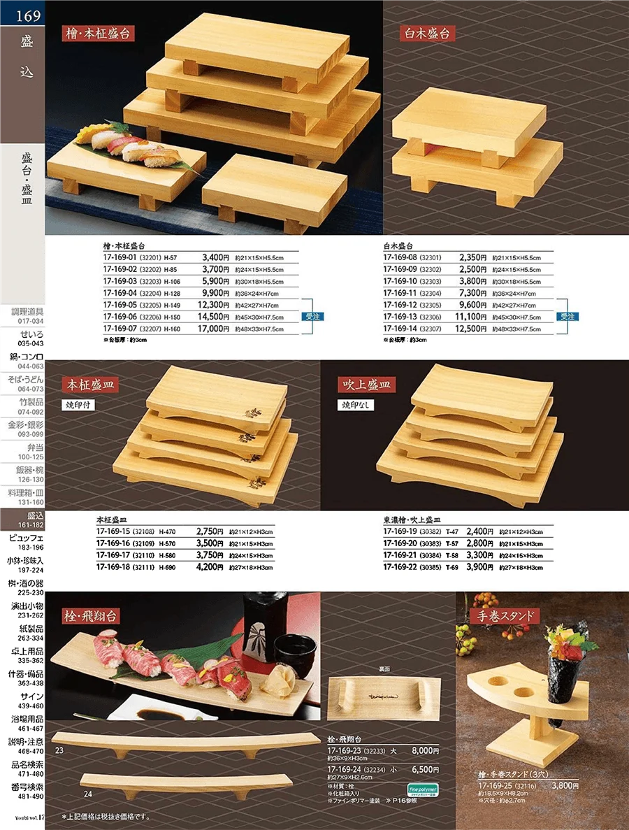 用美vol.17・ページ番号169・盛台・盛皿