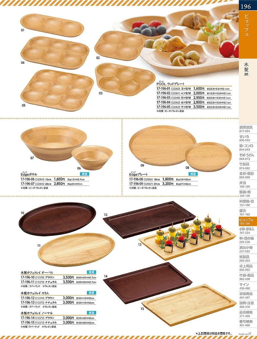 木製皿 ページ196