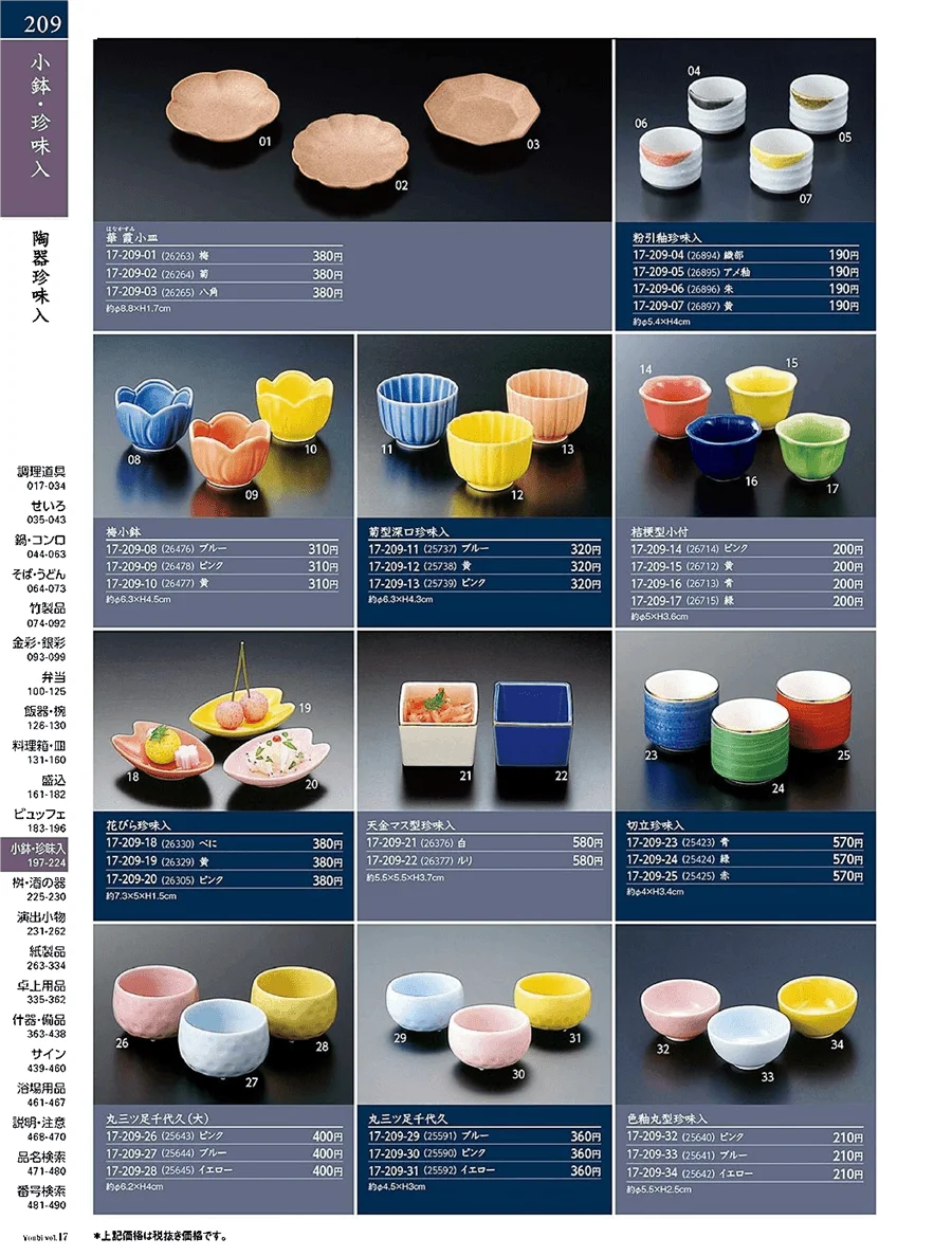 陶器珍味入 ページ209