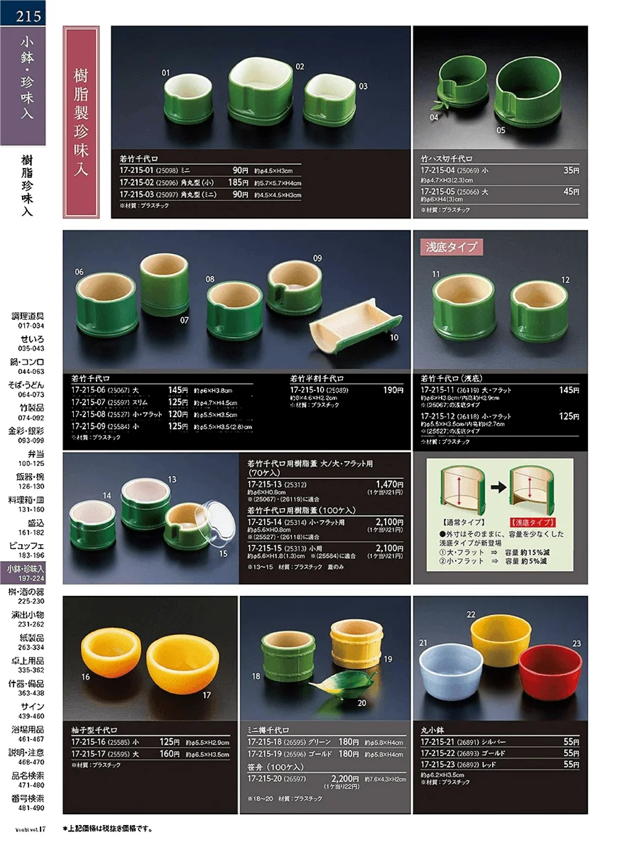 用美vol.17・ページ番号215・硝器珍味入