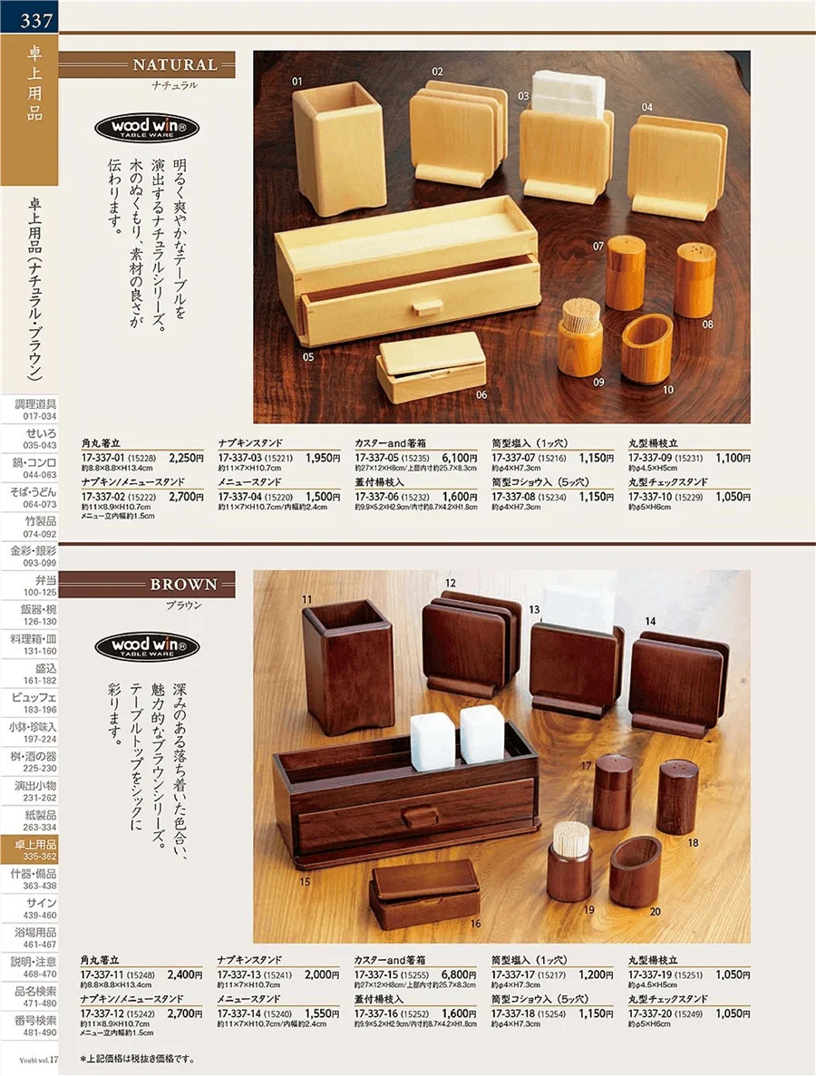 卓上用品 ページ337