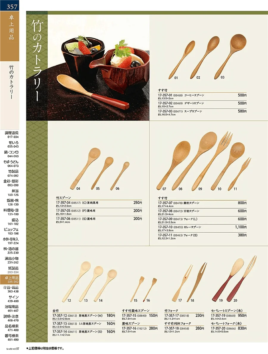 用美vol.17・ページ番号357・カトラリー