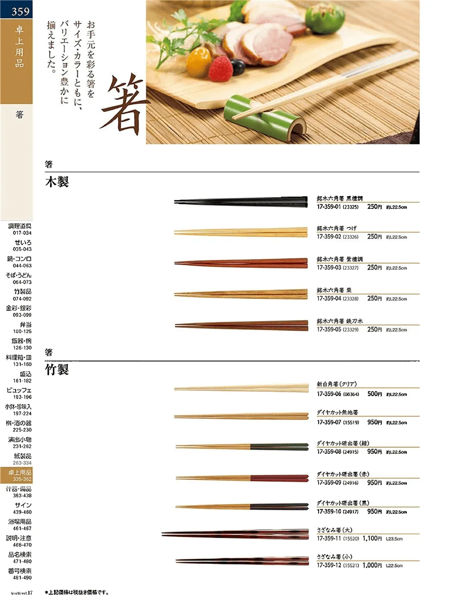 用美vol.17・ページ番号359・箸