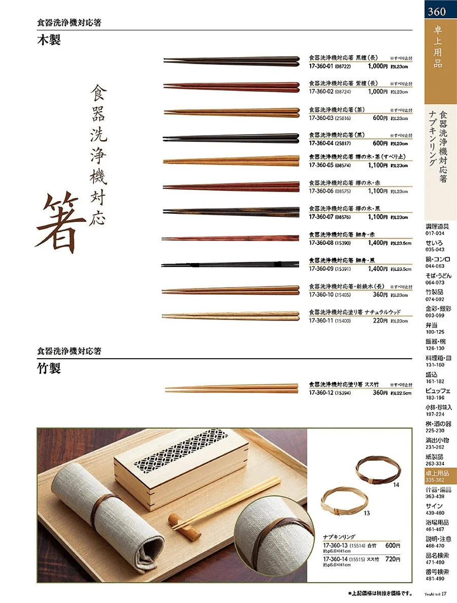 用美vol.17・ページ番号360・箸