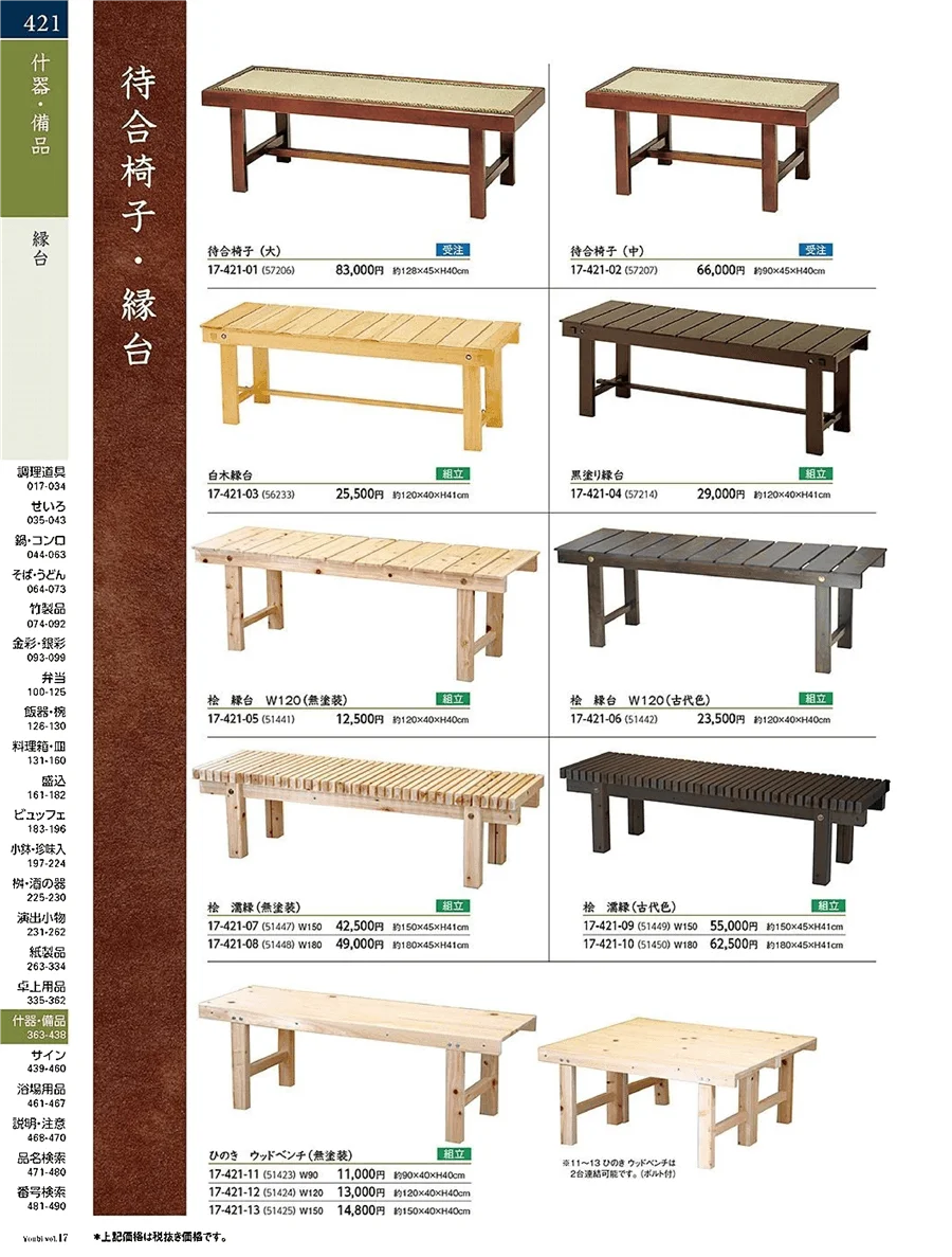 用美vol.17・ページ番号421・縁台・坪庭