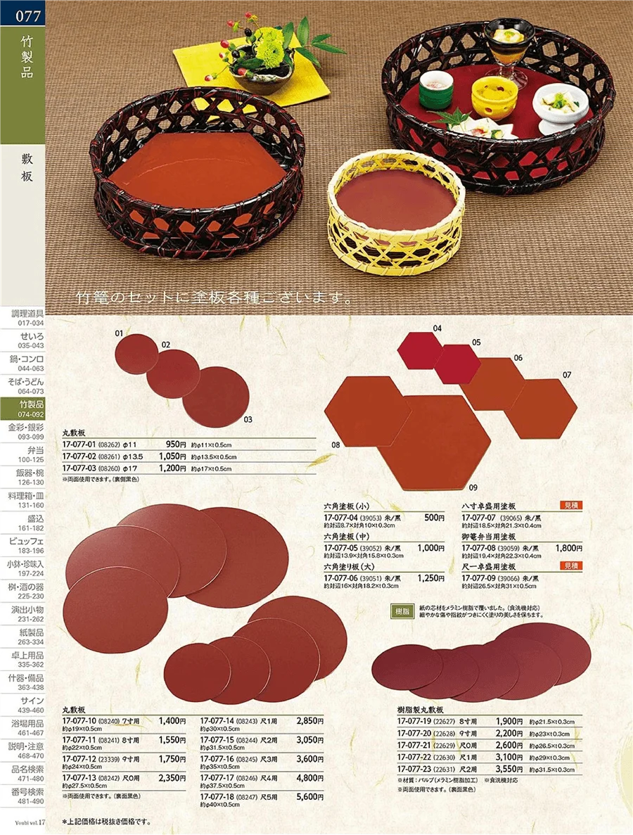 用美vol.17・ページ番号77・飯杓・飯皿
