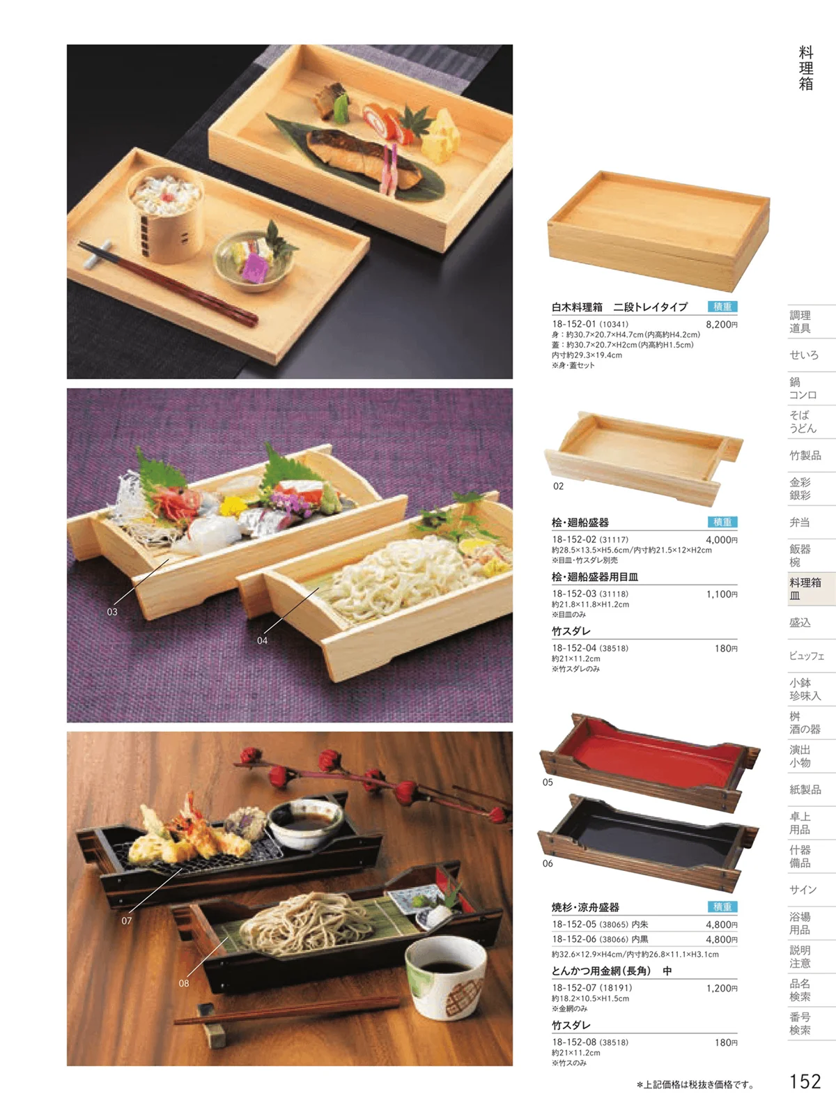 用美vol.18・ページ番号152・料理箱