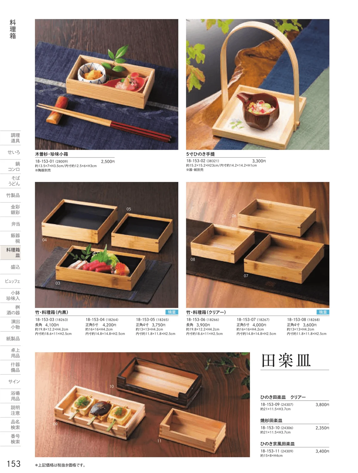 用美vol.18・ページ番号153・料理箱