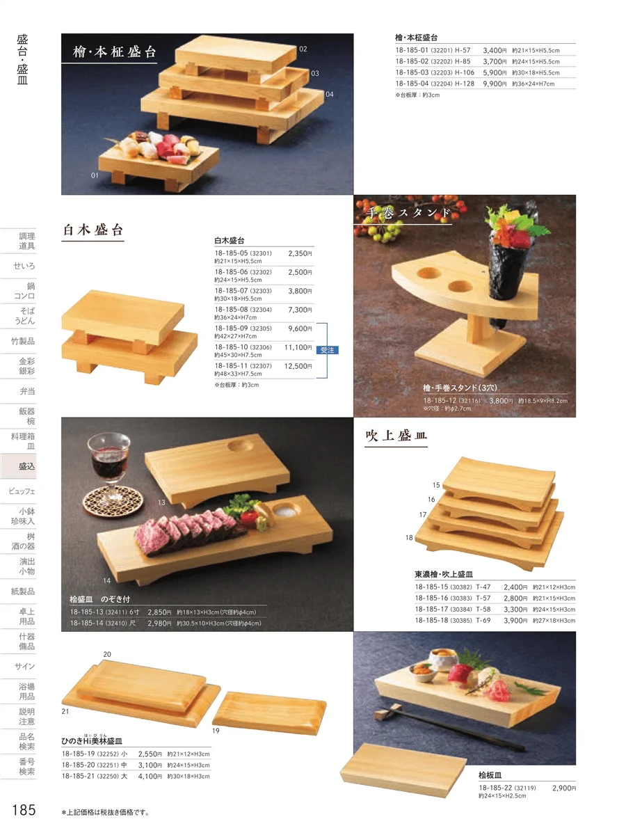 盛台・盛皿 ページ185