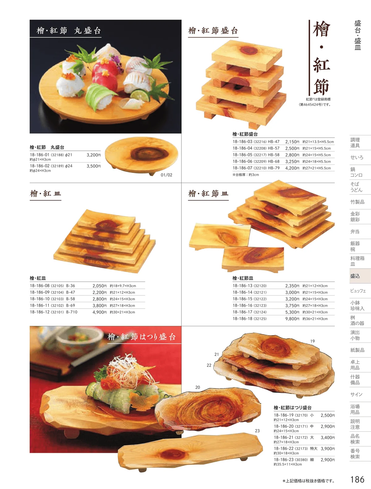 用美vol.18・ページ番号186・盛台・盛皿