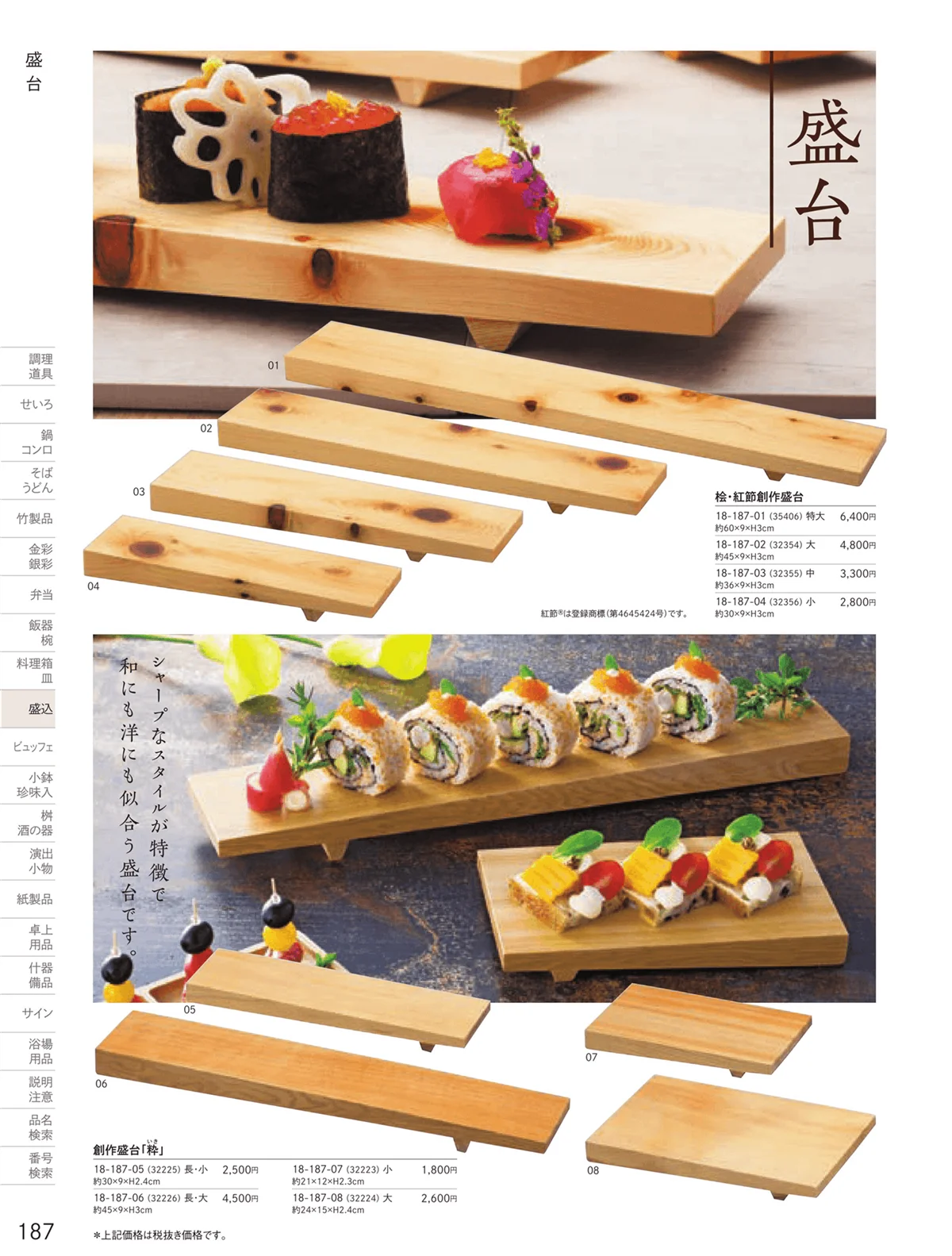 用美vol.18・ページ番号187・盛台・盛皿