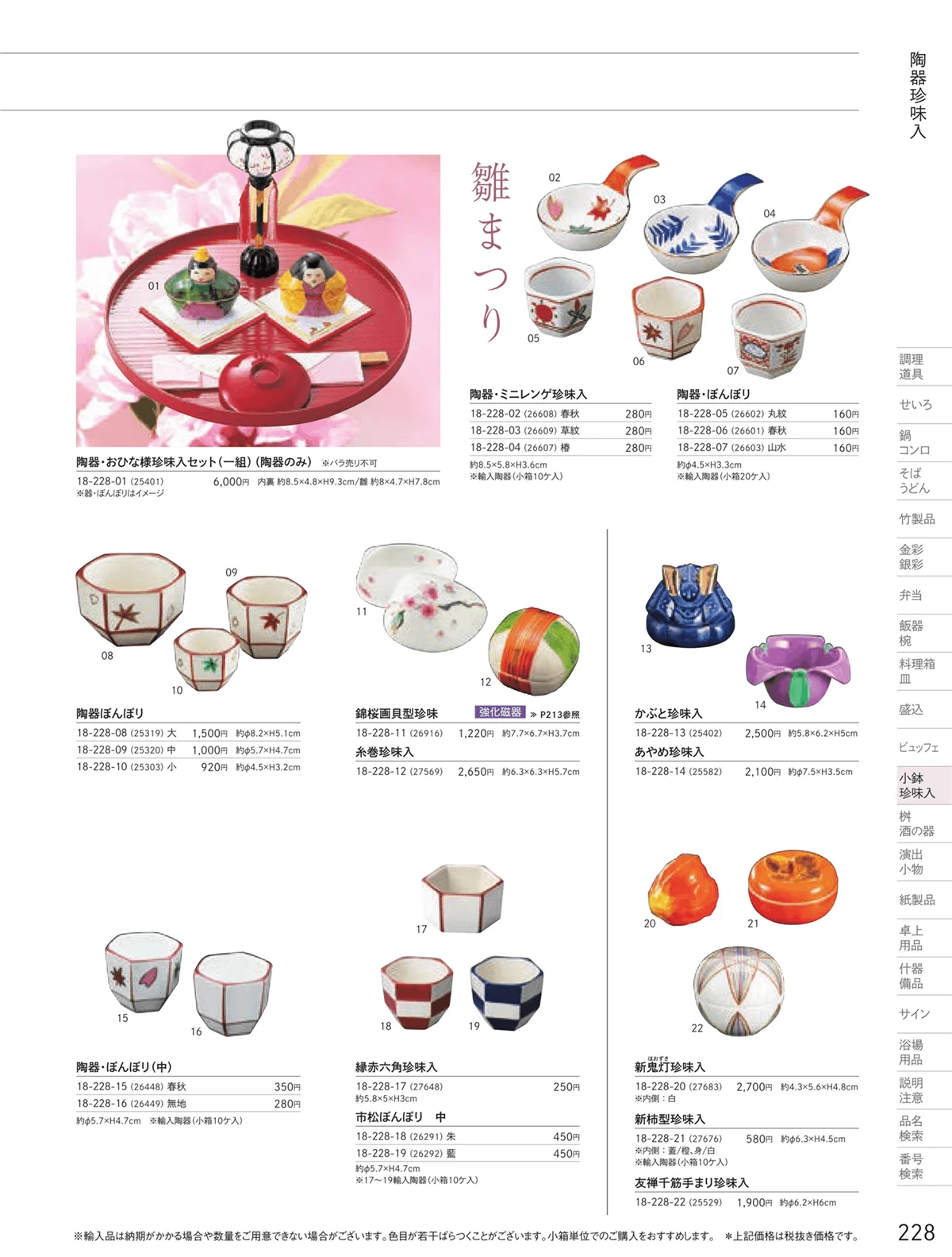 用美vol.18・ページ番号228・陶器珍味入