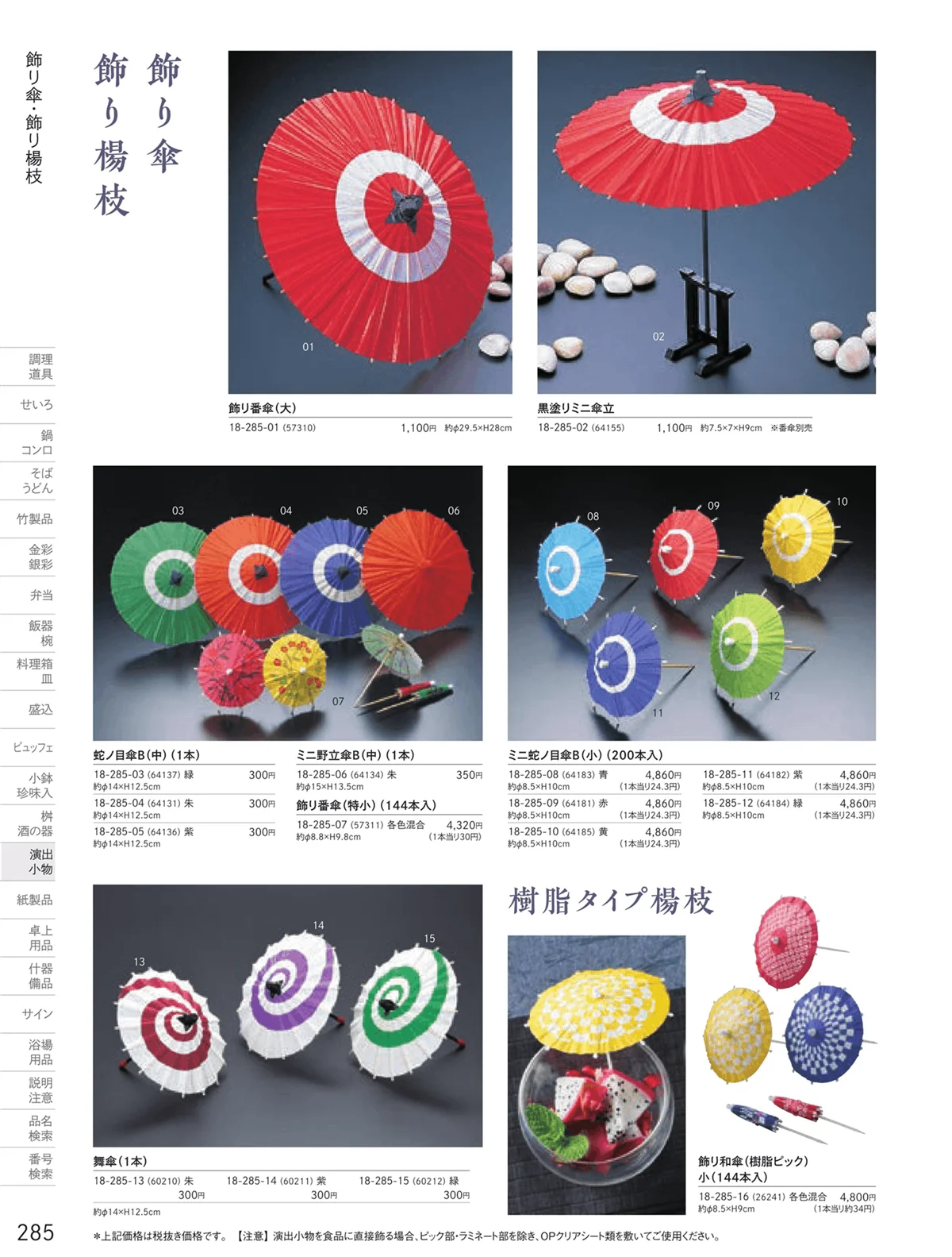用美vol.18・ページ番号285・ミニ蛇の目傘