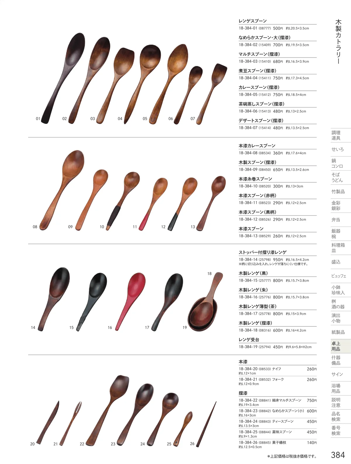 用美vol.18・ページ番号384・カトラリー