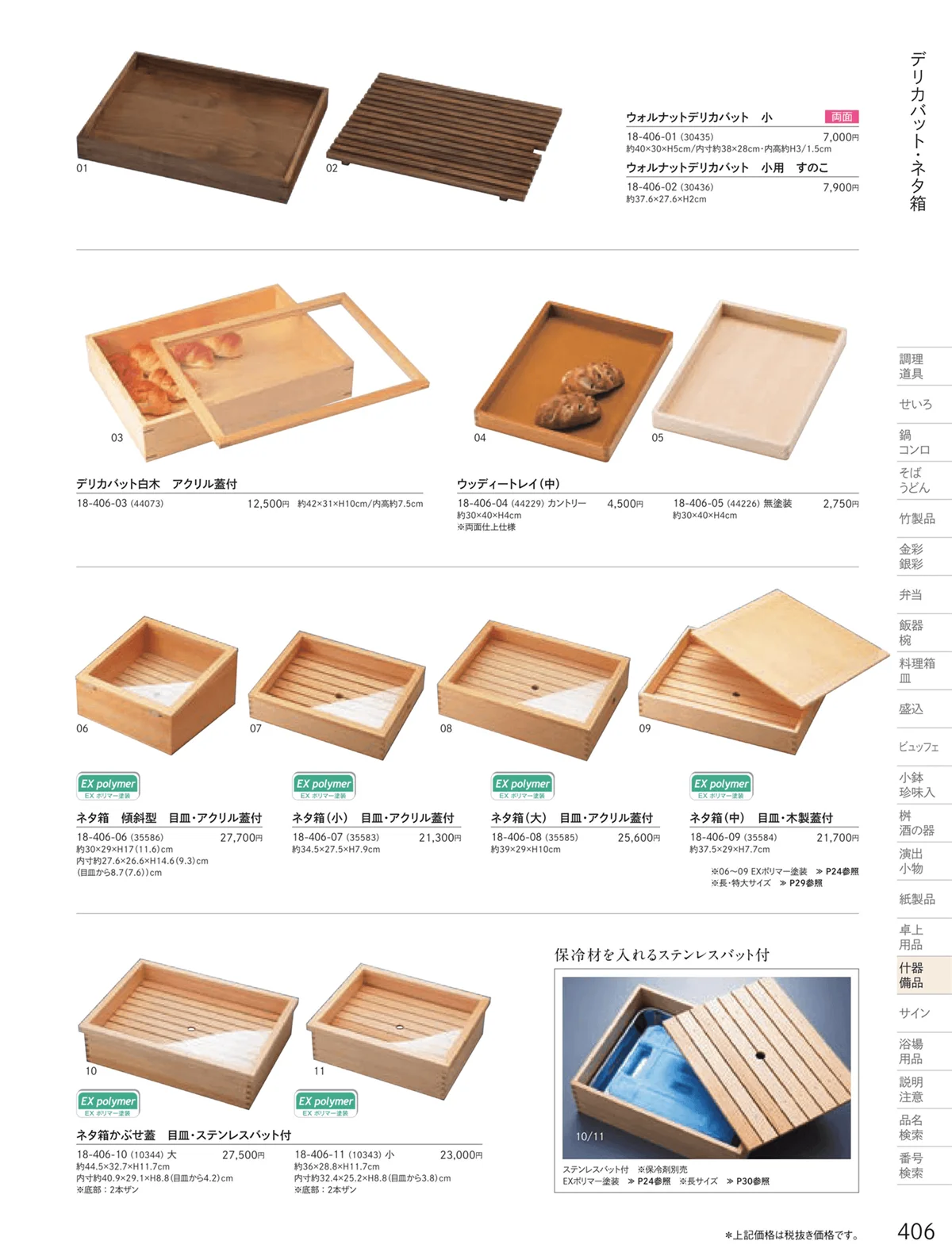 用美vol.18・ページ番号406・木箱・デリカバット