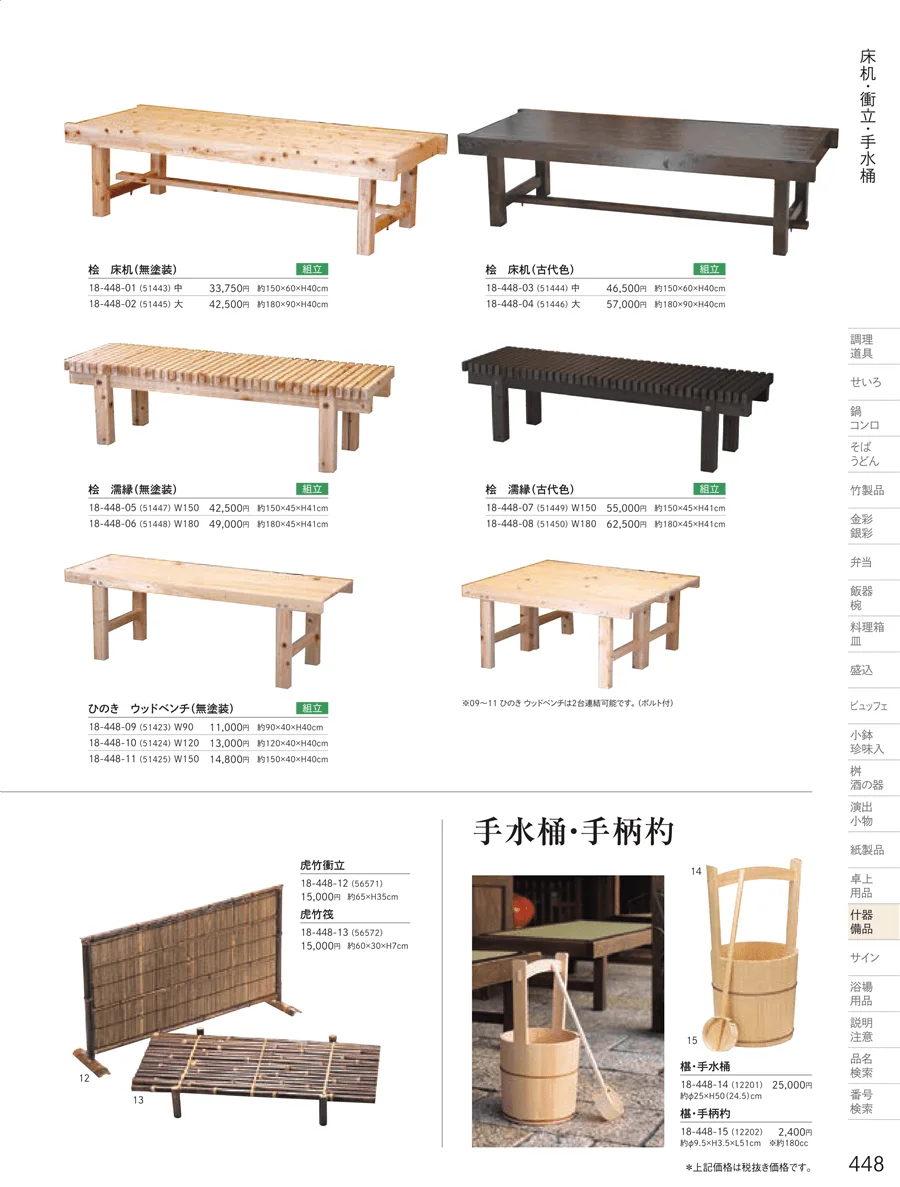 用美vol.18・ページ番号448・縁台・坪庭