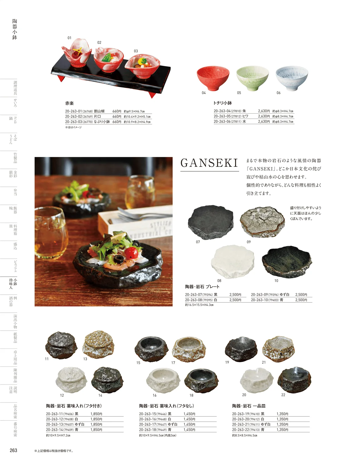 用美vol.20・ページ番号263・陶器珍味入