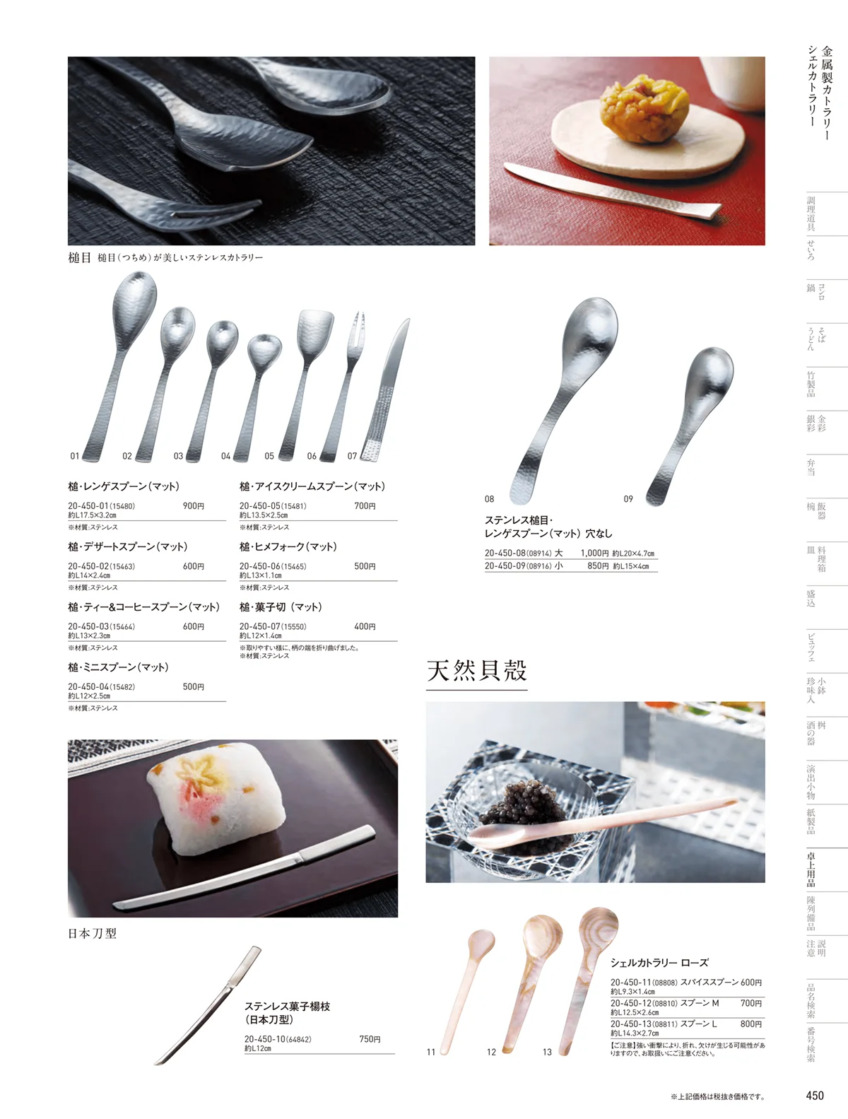 用美vol.20・ページ番号450・カトラリー
