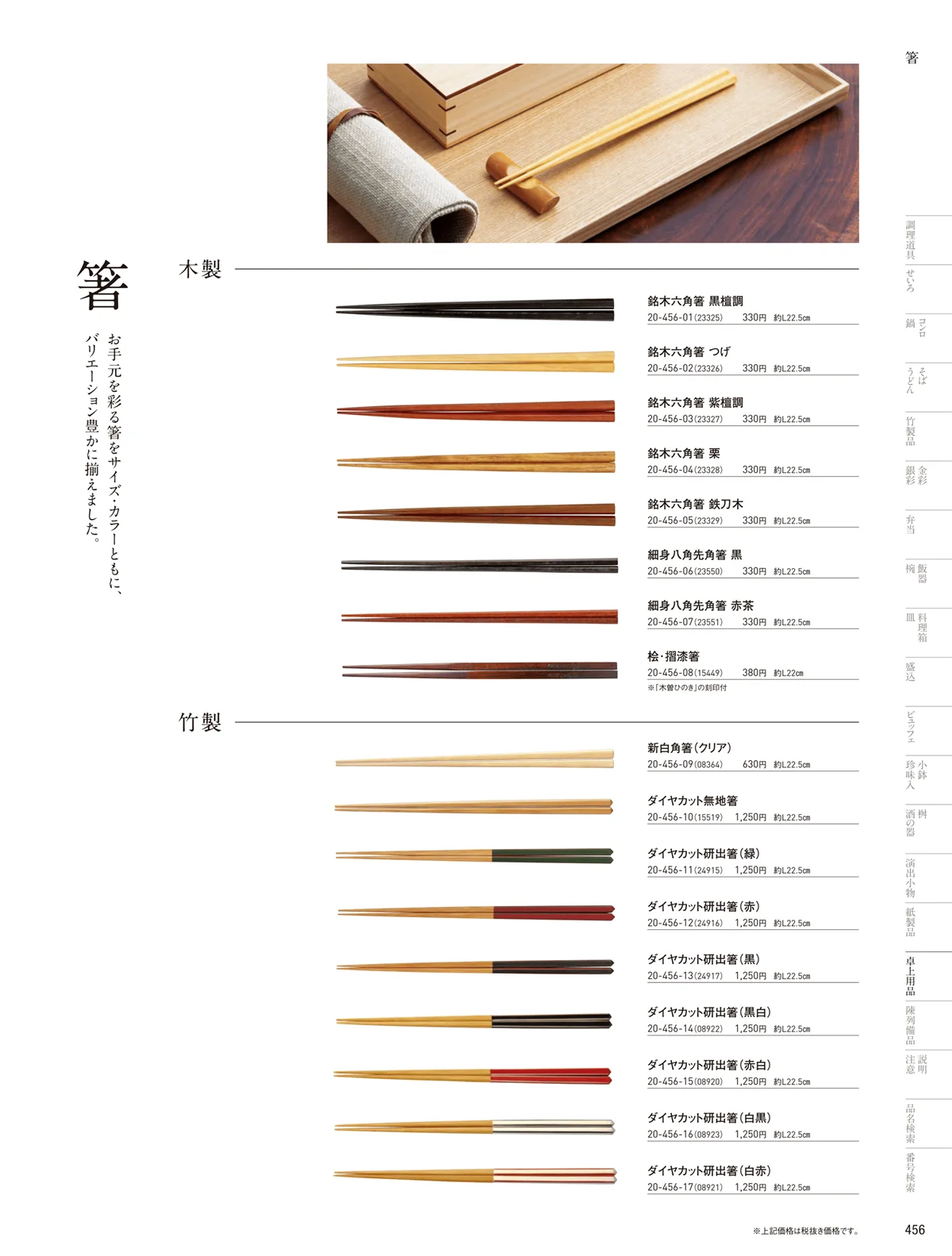 用美vol.20・ページ番号456・箸