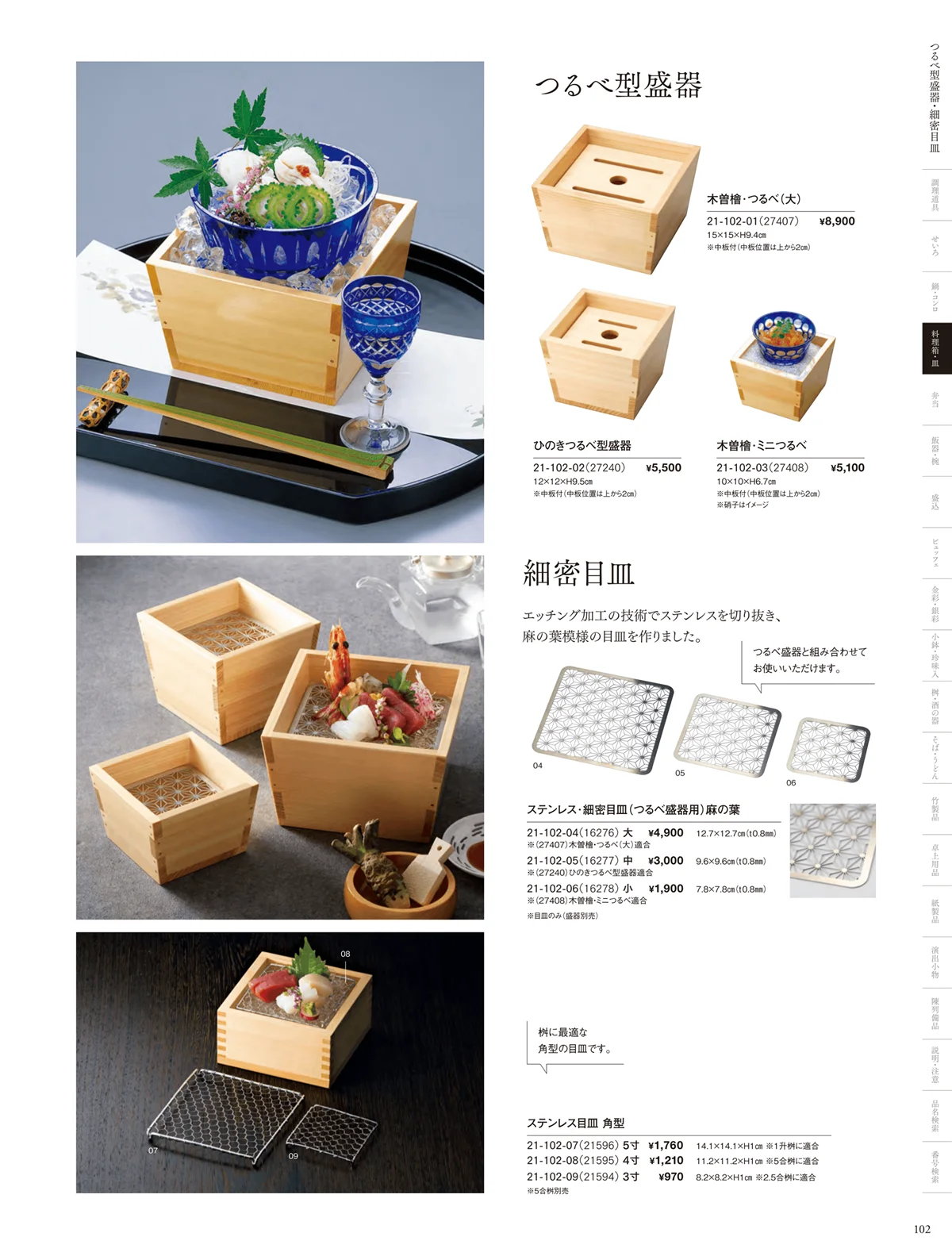 用美vol.21・ページ番号102・料理箱