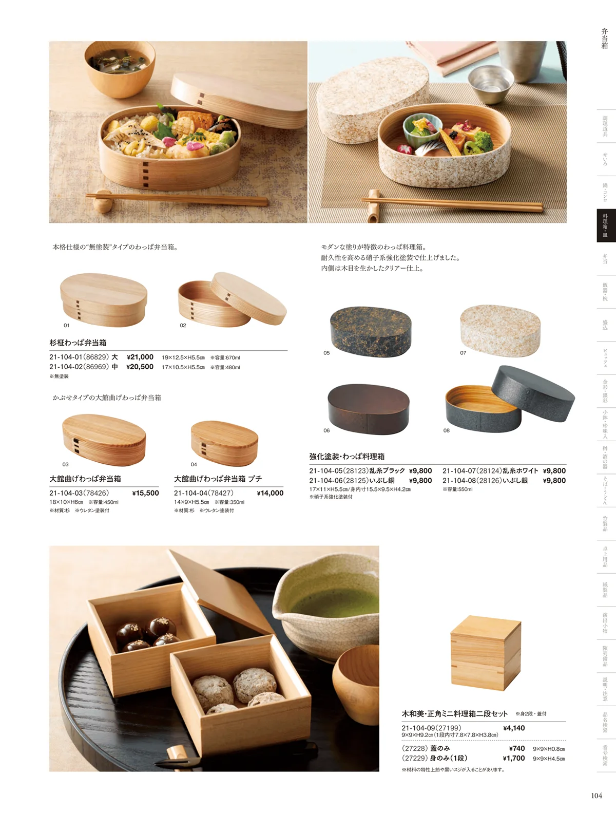 用美vol.21・ページ番号104・料理箱