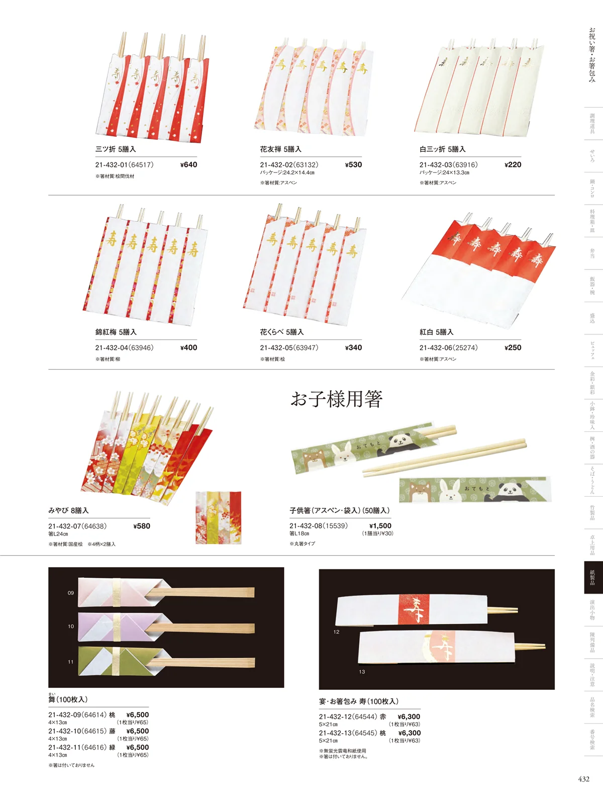 用美vol.21・ページ番号432・お祝い箸
